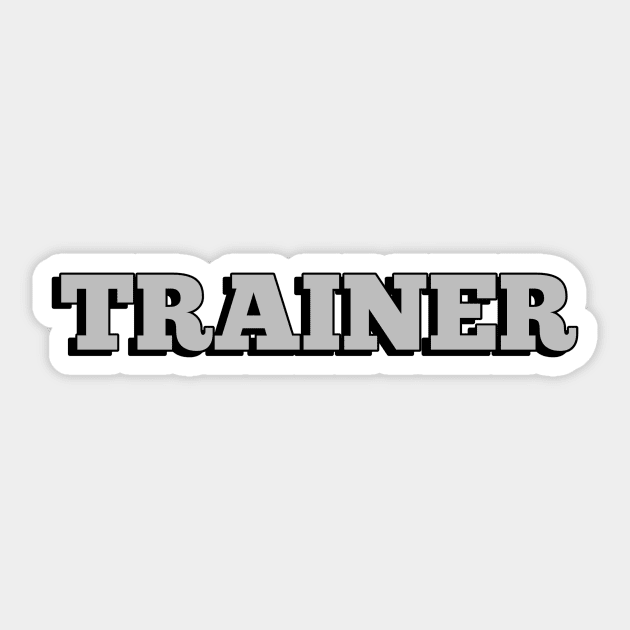 Trainer Sticker by Menu.D